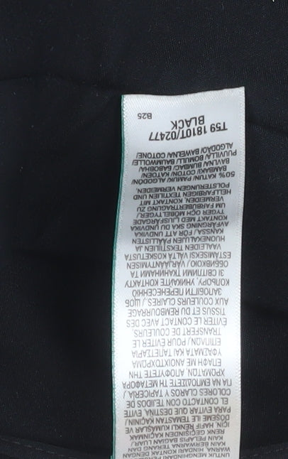 Marks and Spencer Men’s Black Regular Fit Stretch Trousers Size 18