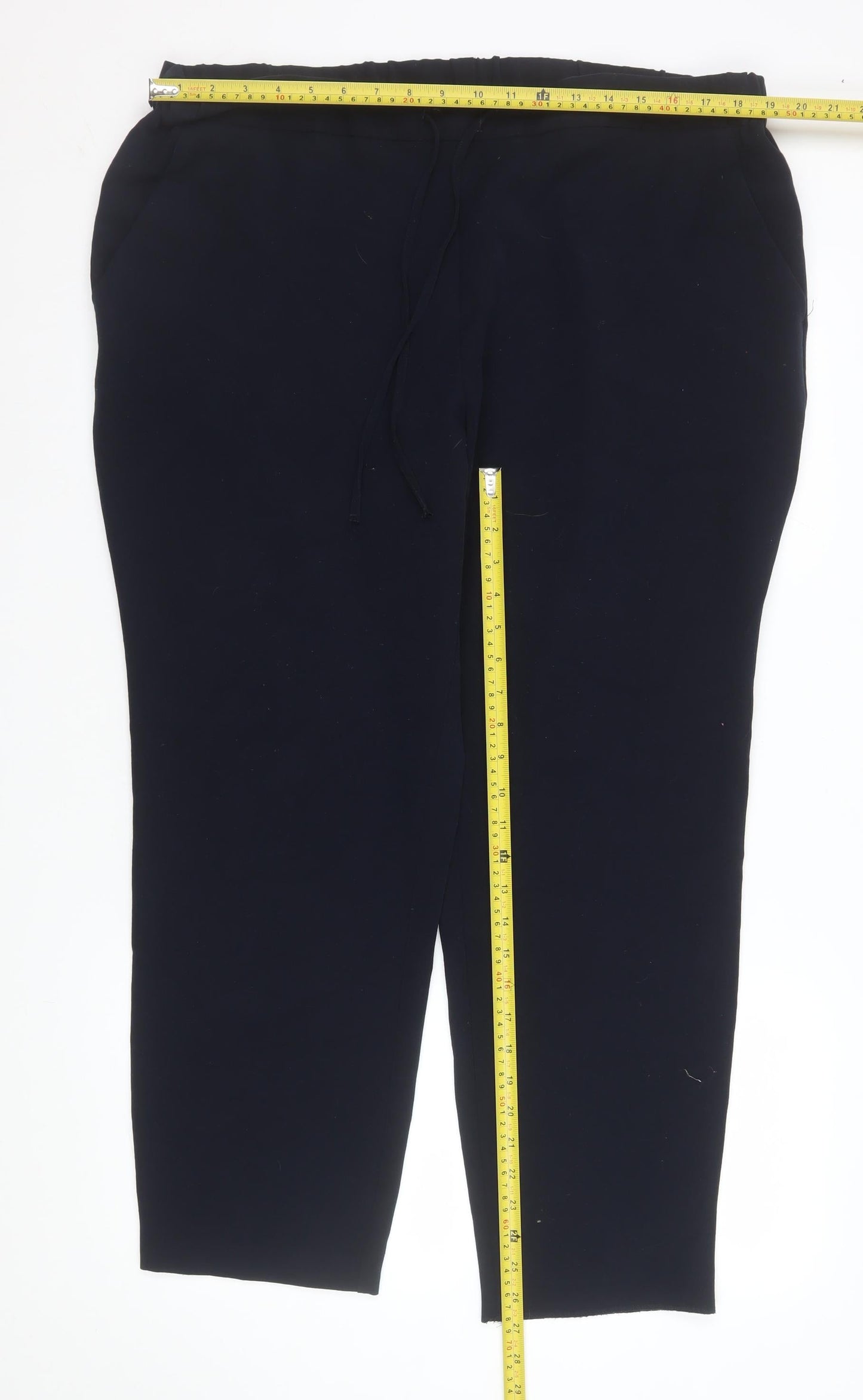 St. Bernard Women’s Black Straight Leg Trousers Size 18