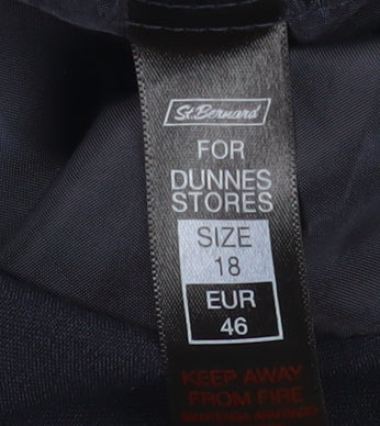 St. Bernard Women’s Black Straight Leg Trousers Size 18