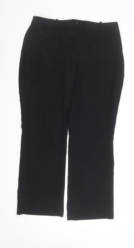 Dunnes Women's Black Size 12 Straight Leg Dress Pants