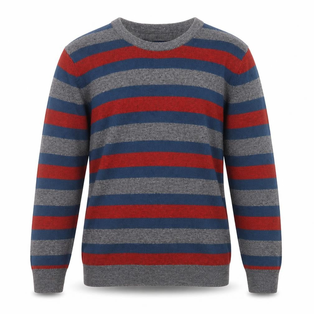 Marks & Spencer Men’s Multicoloured Wool Striped Pullover L