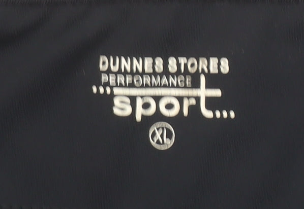 Dunnes Stores Women Black XL Capri Leggings Stretch Breathable Quick Dry