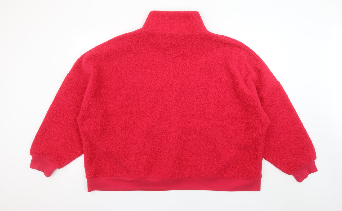Dunnes Womens Red Fleece 1/4 Zip Pullover Sweatshirt XXL