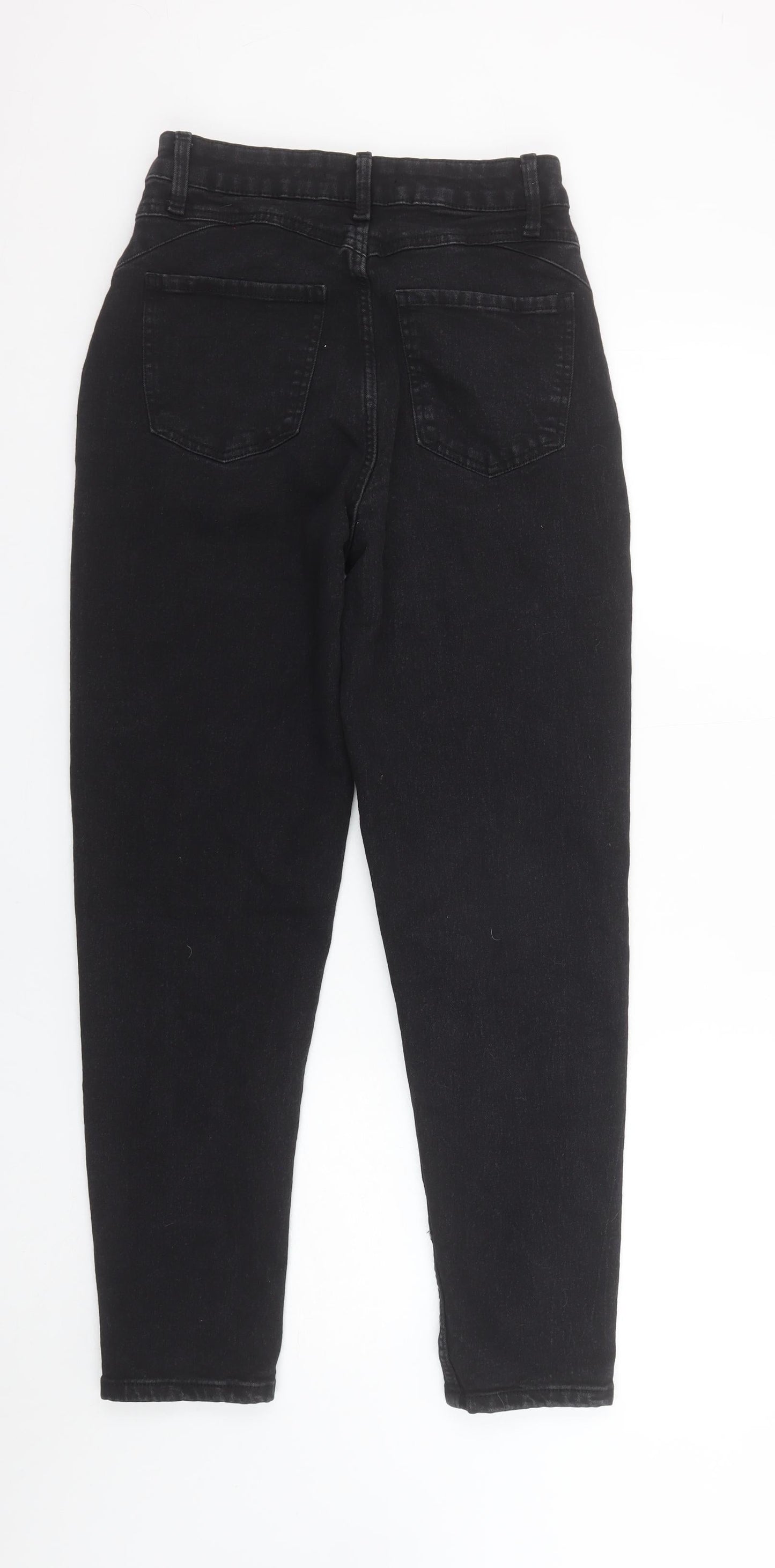 Denim Co Women’s Black High Rise Mom Jeans Size 10