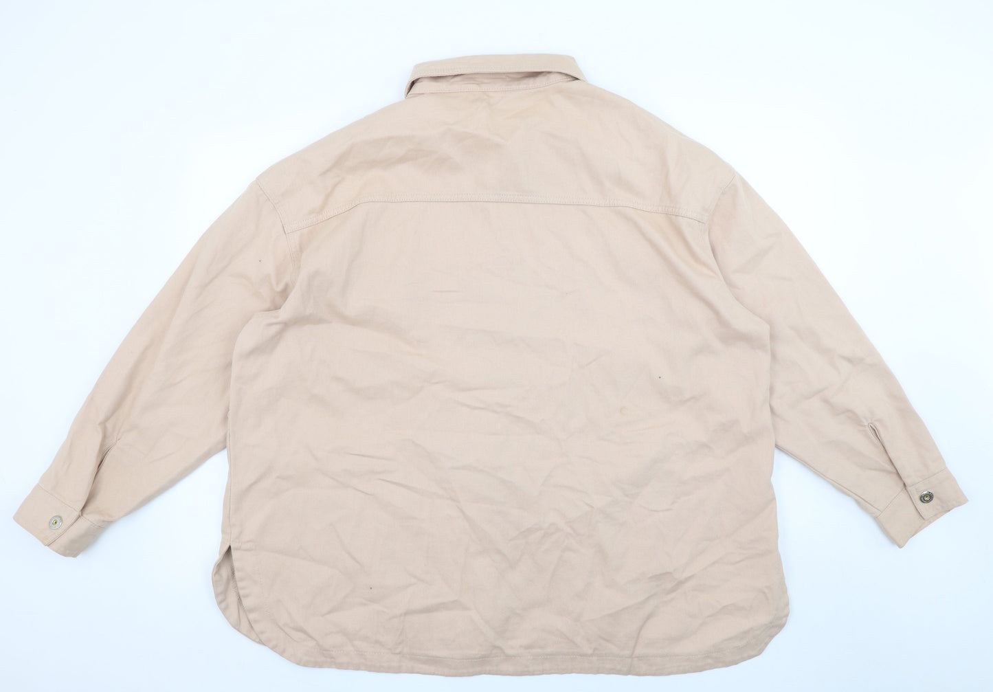 Dunnes Stores Women Beige Cotton Twill Button Jacket XL