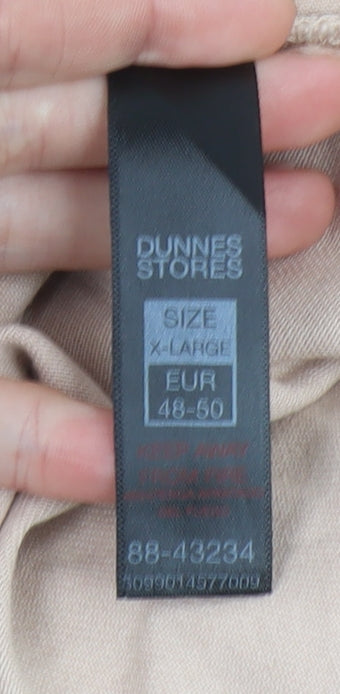 Dunnes Stores Women Beige Cotton Twill Button Jacket XL