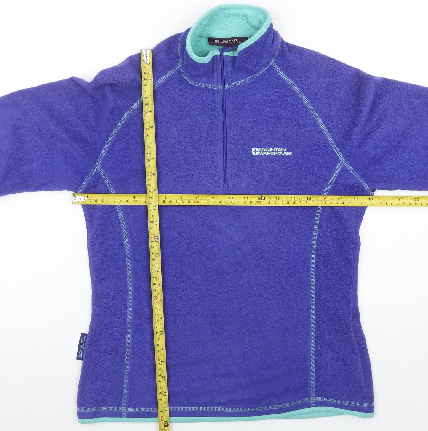 Mountain Warehouse Women's Purple 1/2 Zip Fleece Sweatshirt UK12