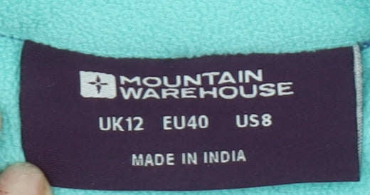 Mountain Warehouse Women's Purple 1/2 Zip Fleece Sweatshirt UK12