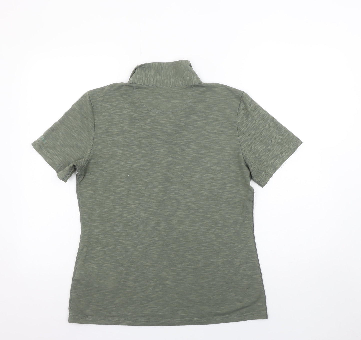 Schöffel Women's Green Polo Shirt M Lightweight Stretch Top