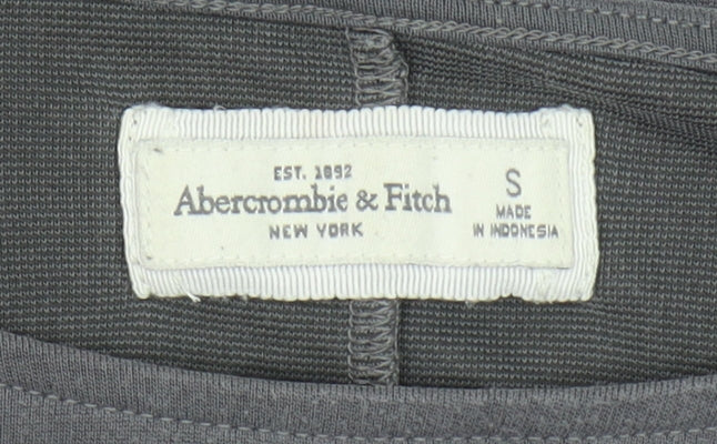 Abercrombie & Fitch Women Grey Long Sleeve Basic T-Shirt S