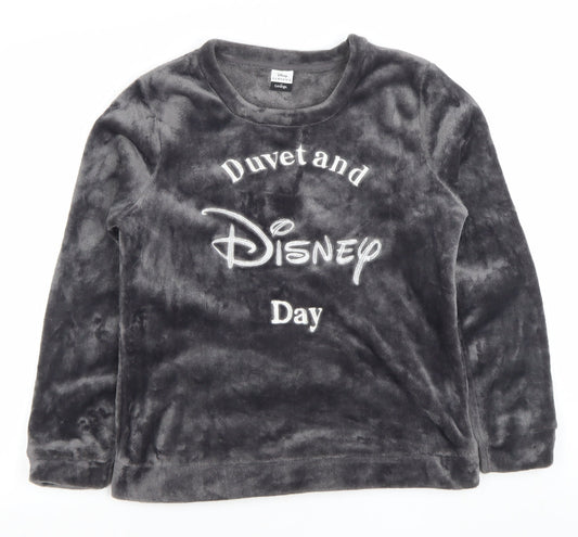 George Disney Classics Women's Grey Fleece Pyjama Top Size 8