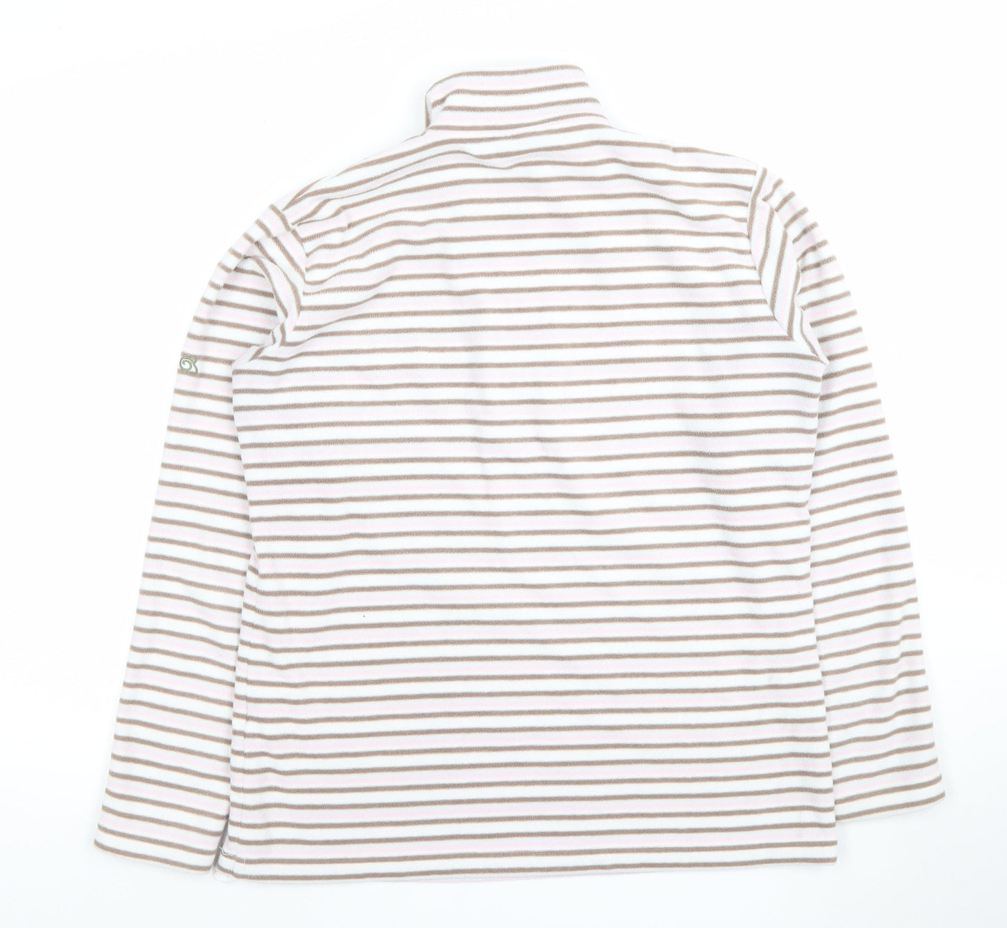 Craghoppers Women’s Beige Stripe Fleece Pullover Sweatshirt UK 12