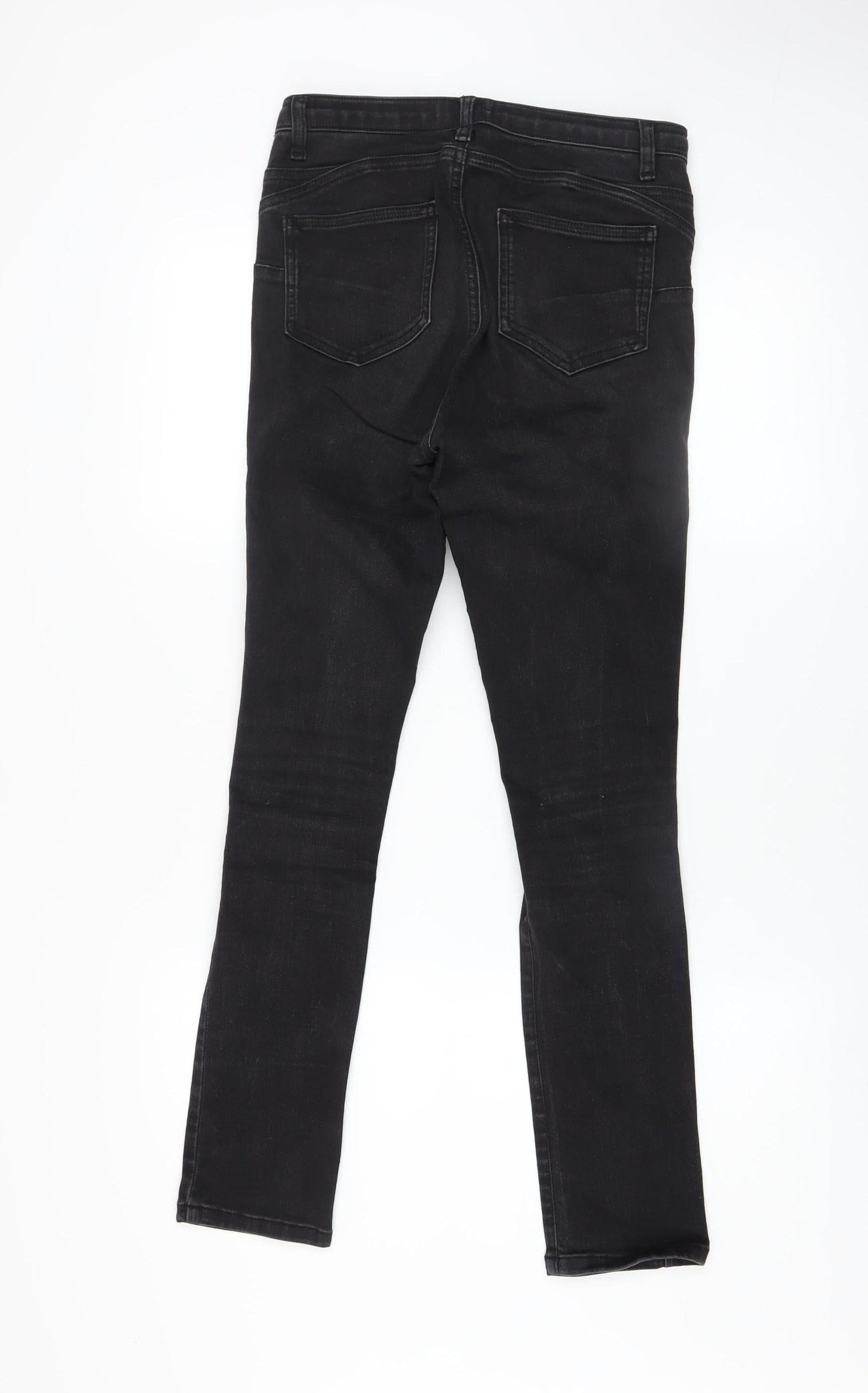 Gallery Women Black Skinny Jeans UK 10 High Rise Stretch Denim
