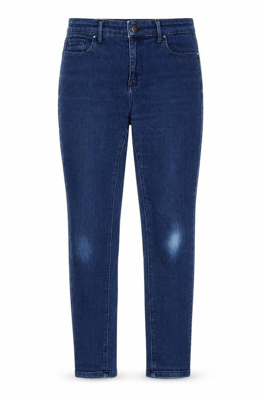 Savida Womens Blue Skinny Mid Rise Stretch Denim Jeans Size 12