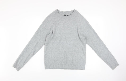 Vero Moda Women's Grey Crew Neck Knit Jumper Size S
