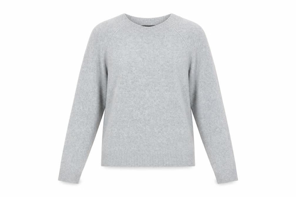Vero Moda Women's Grey Crew Neck Knit Jumper Size S