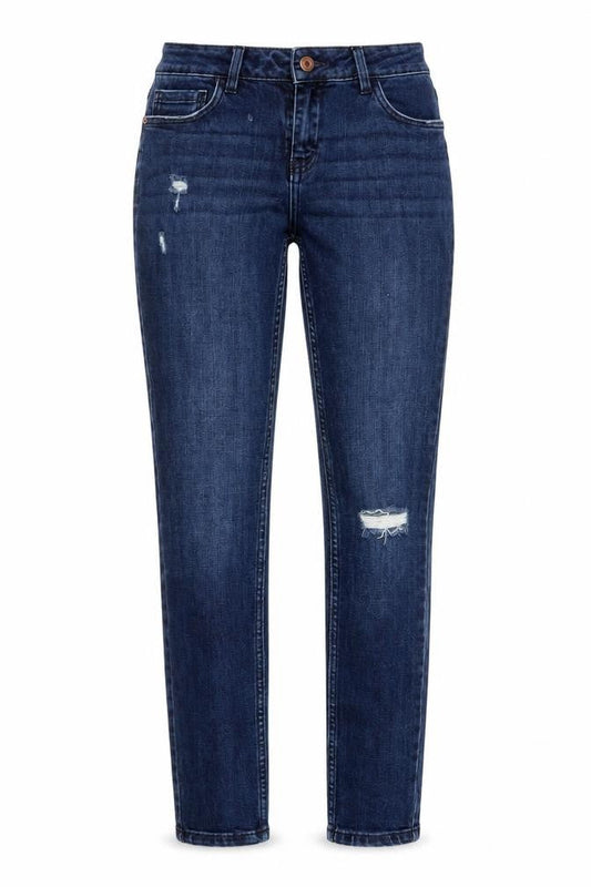 Next Women’s Blue Skinny Jeans Size 10L Tall Distressed Denim