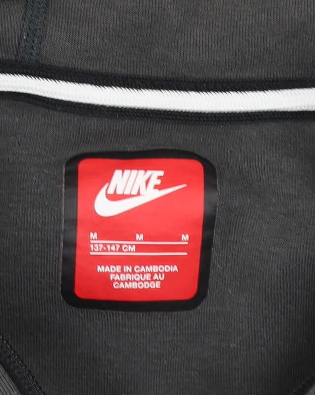 Nike Boys Grey Full Zip Hoodie M 137-147cm Cotton Blend Sportswear