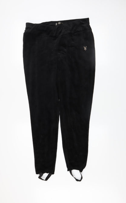 Cardio Bunny Women's Black Velour XL Stretch Leggings