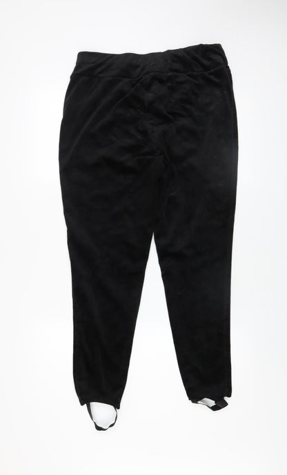 Cardio Bunny Women's Black Velour XL Stretch Leggings