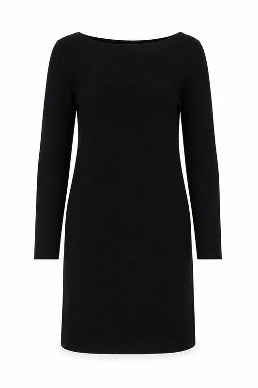 Scotch & Soda Women’s Black S Knit Sheath Dress Long Sleeve