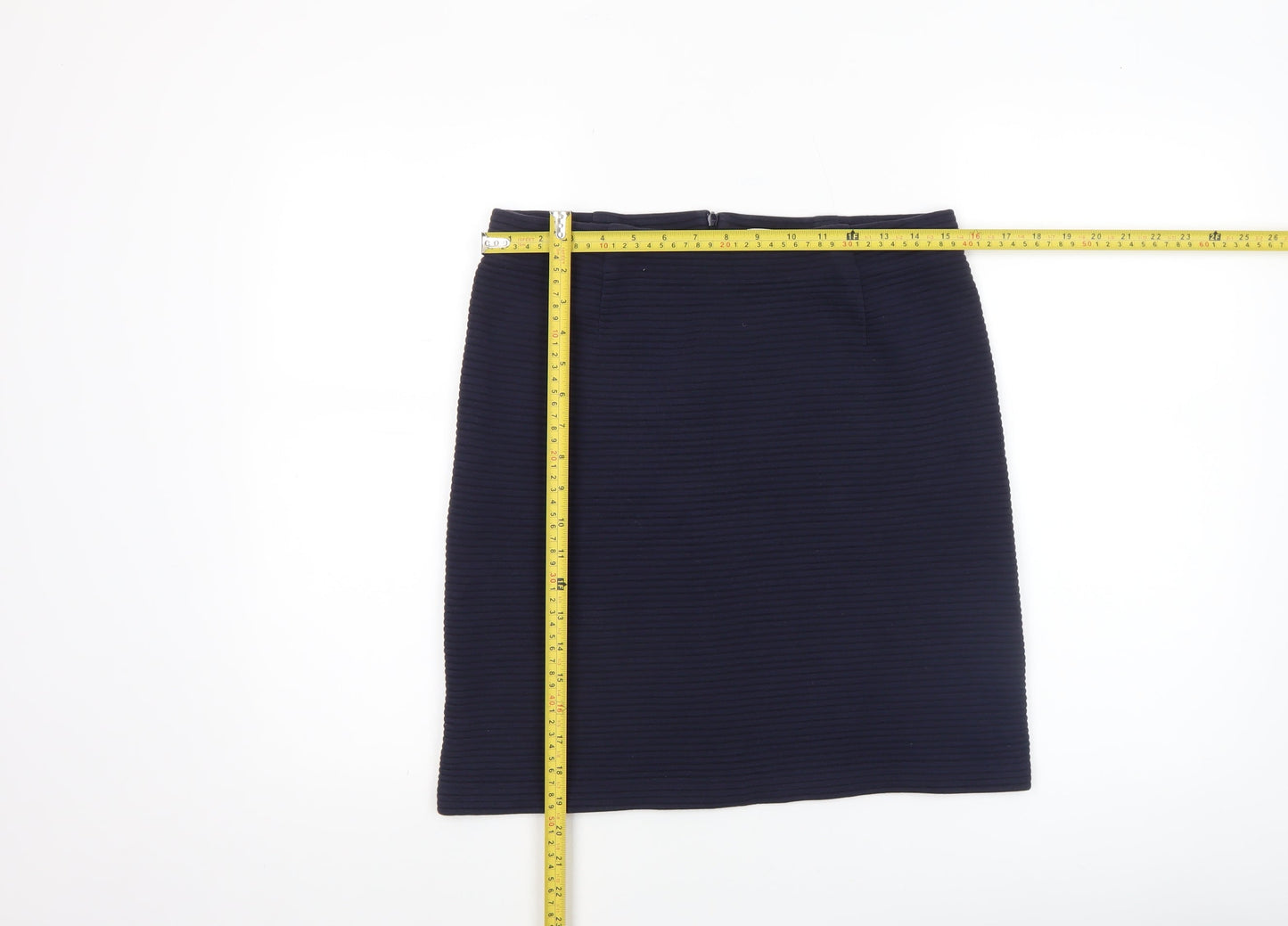 Boden Women Blue Cotton Blend Pencil Skirt Size 10 Knee Length