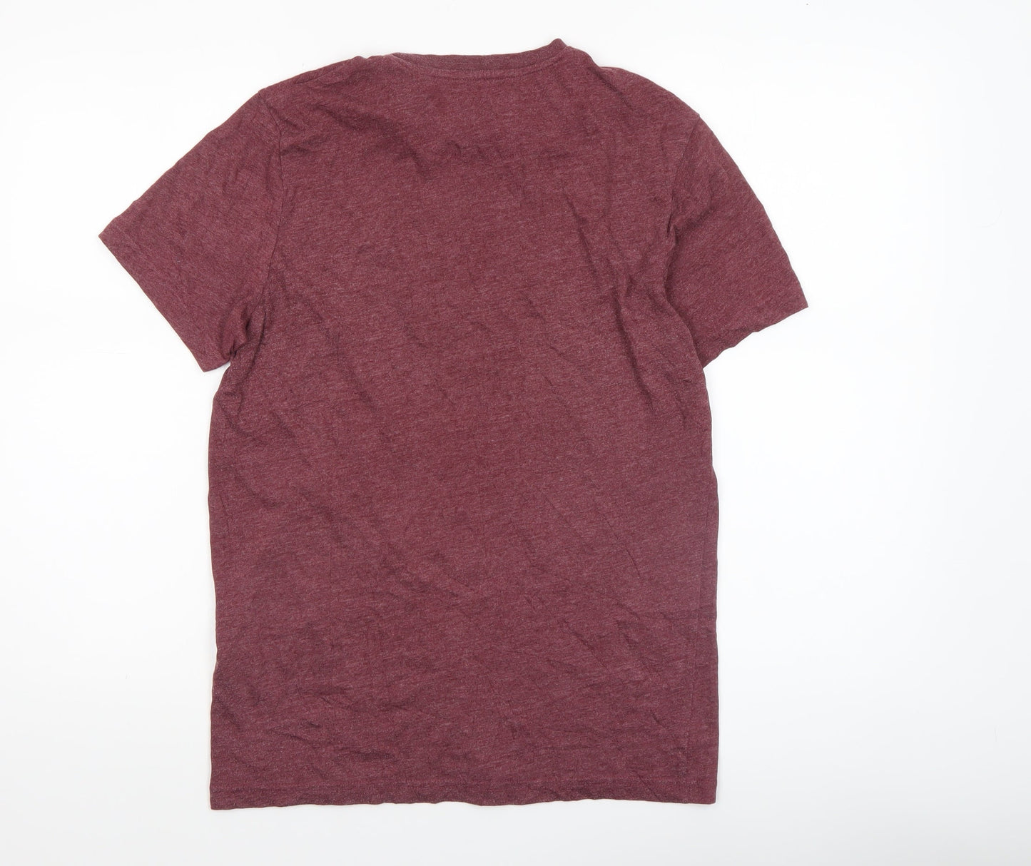 Lyle & Scott Men's Red Cotton Blend Crew Neck T-Shirt Size S