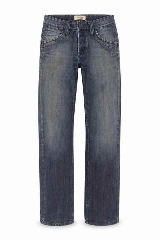 Firetrap Men Blue 30x32 Straight Leg Denim Jeans