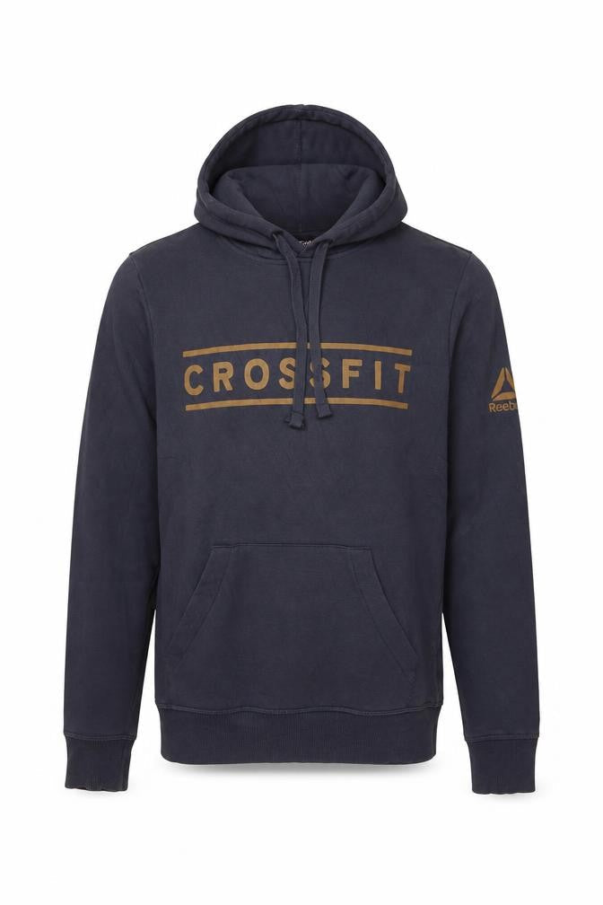 Reebok Men's Black CrossFit Pullover Hoodie XS Gym Fleece