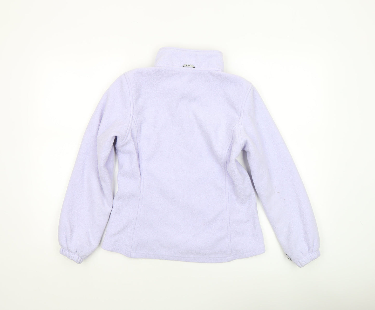 CAMEL Women's Purple Fleece Jacket Size 12 Full Zip Light Outdoor Wear