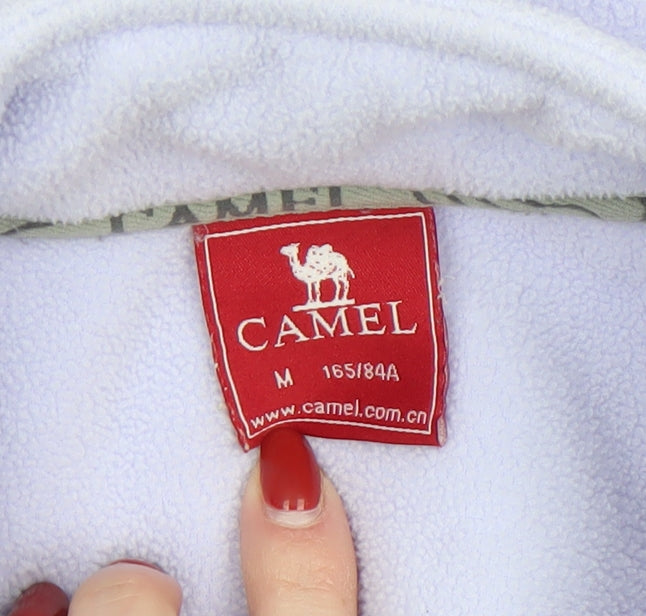 CAMEL Women's Purple Fleece Jacket Size 12 Full Zip Light Outdoor Wear