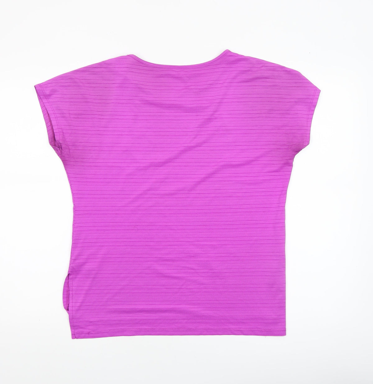 Dunnes Womens Purple Short Sleeve Activewear Top Size 8