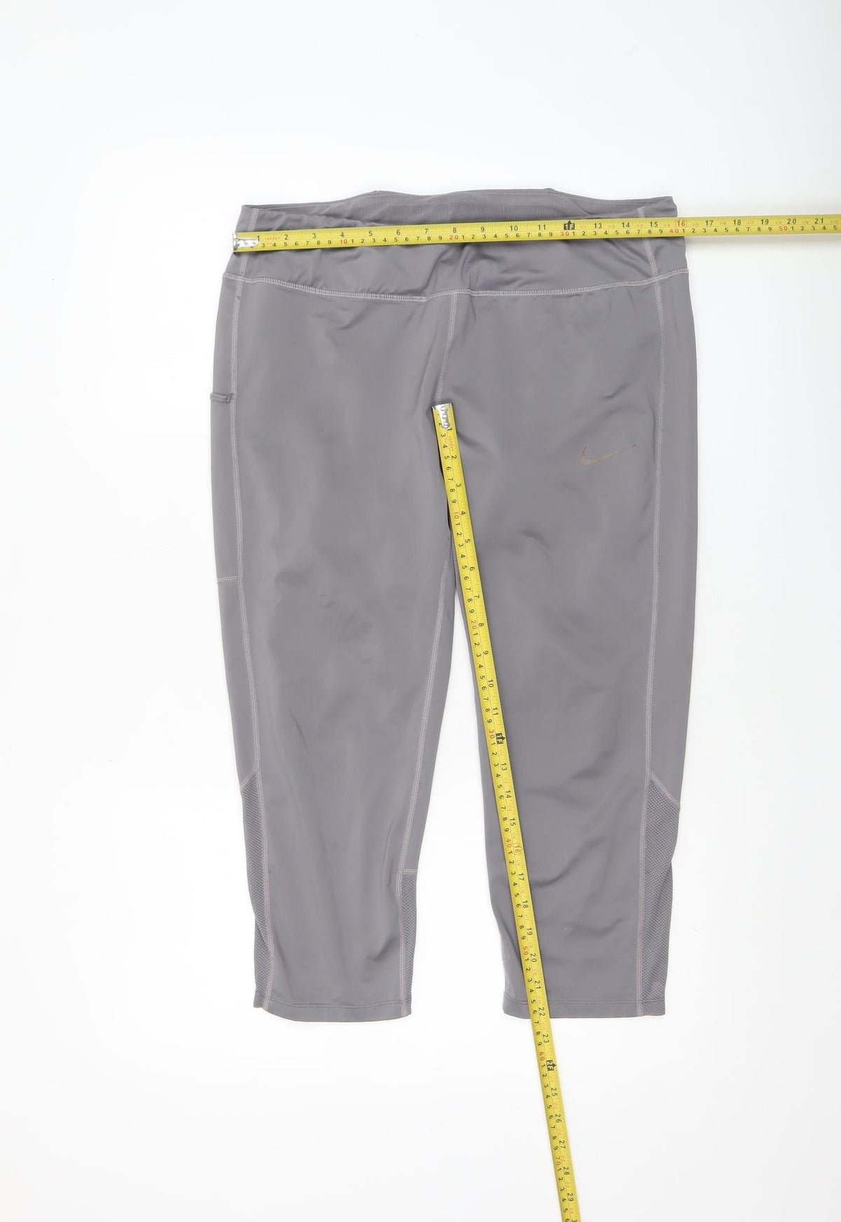 Nike Women's Grey Dri-Fit Capri Leggings XL Activewear