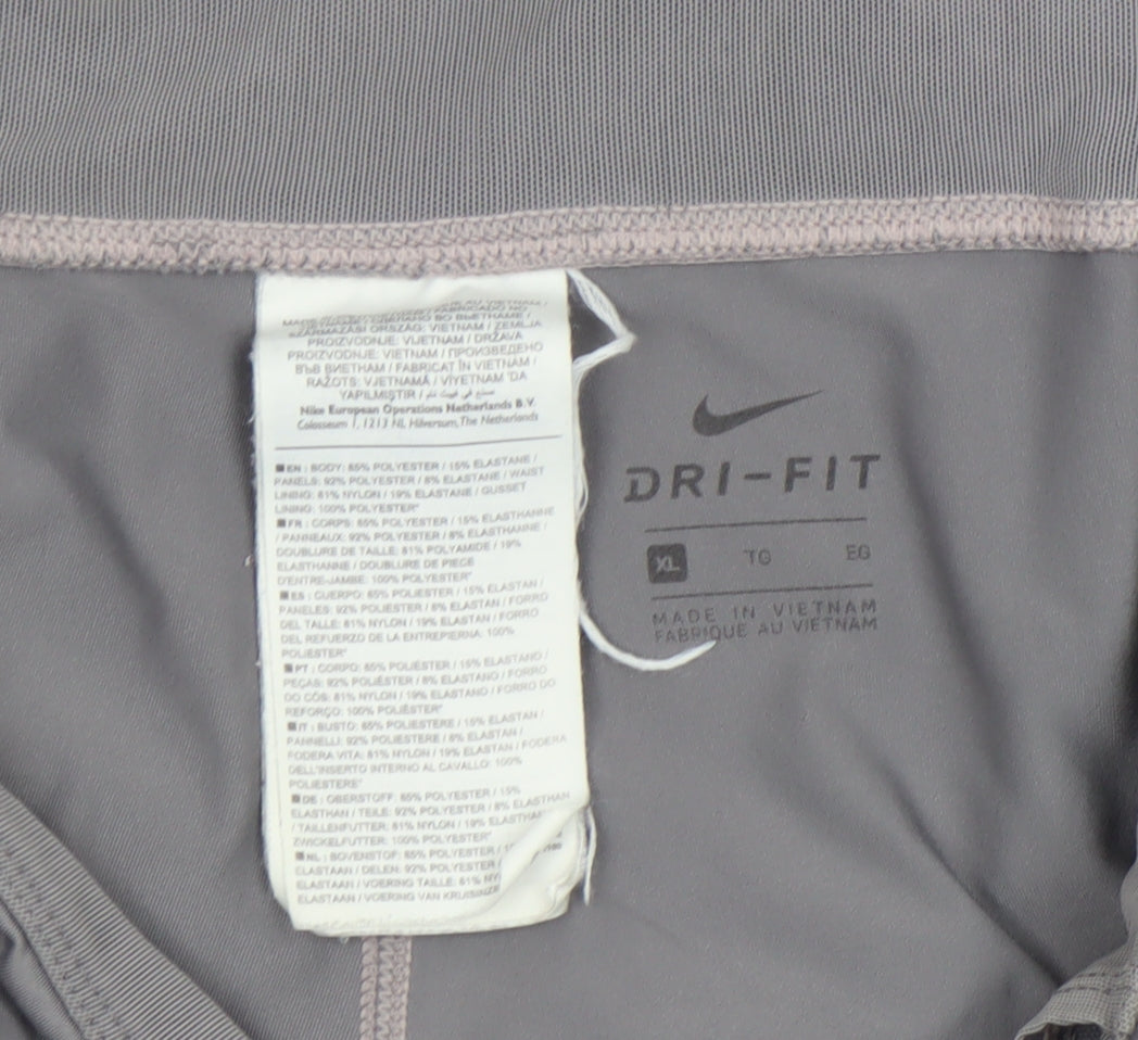 Nike Women's Grey Dri-Fit Capri Leggings XL Activewear