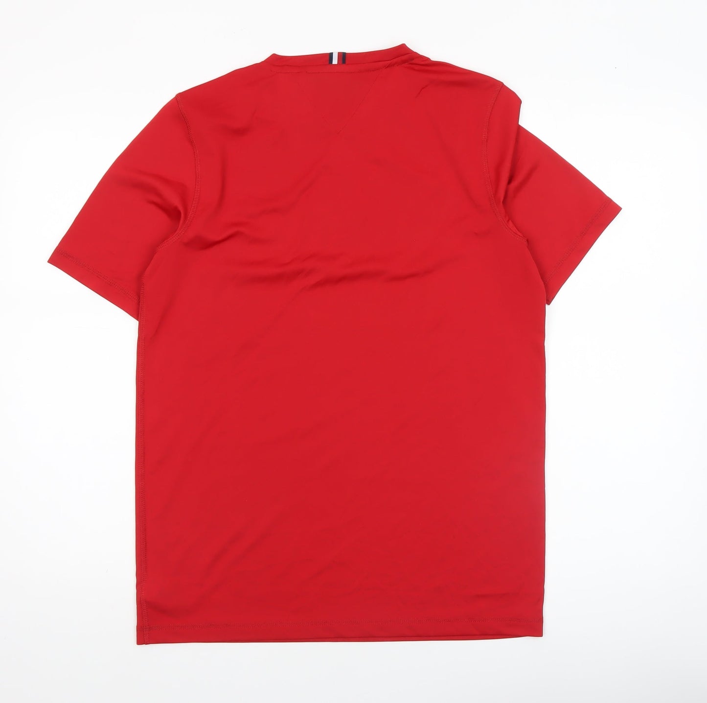 Tommy Hilfiger Men's Red Performance T-Shirt Size M Regular Fit