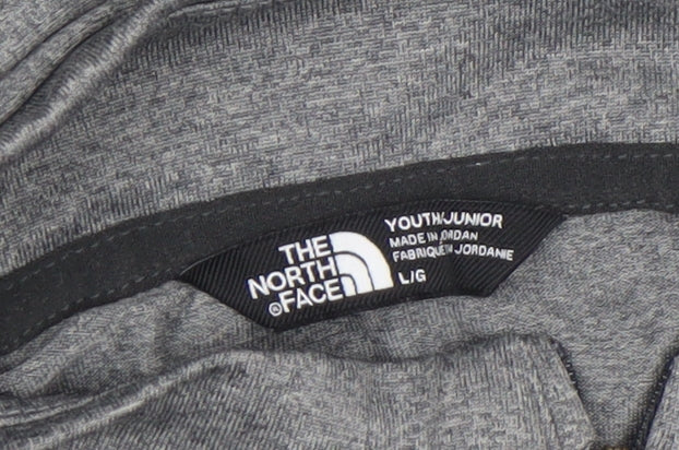 The North Face Boys Grey L 1/4 Zip Pullover Active Top