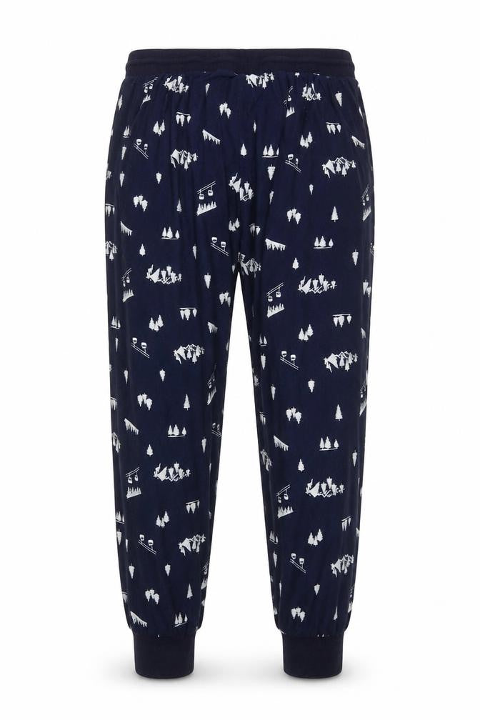 St Bernard for Dunnes Stores Men’s Blue XL Ski Print Pyjama Pants