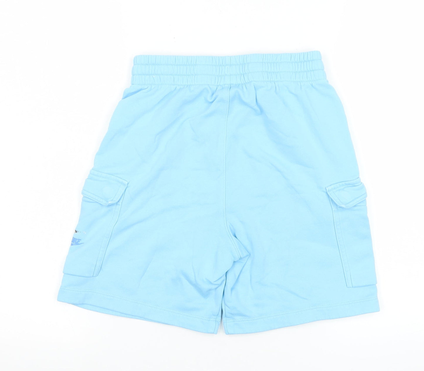 Nike Blue Cotton Cargo Shorts Teens L Stylish Sportswear
