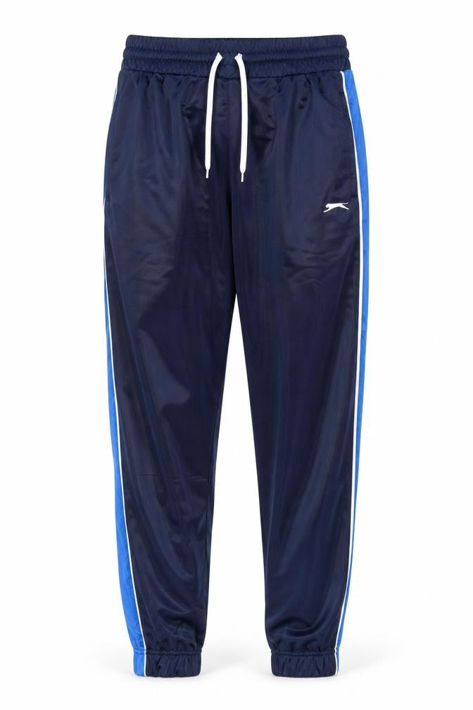 Slazenger Men's Blue Track Pants S Tapered Fit Activewear Trousers