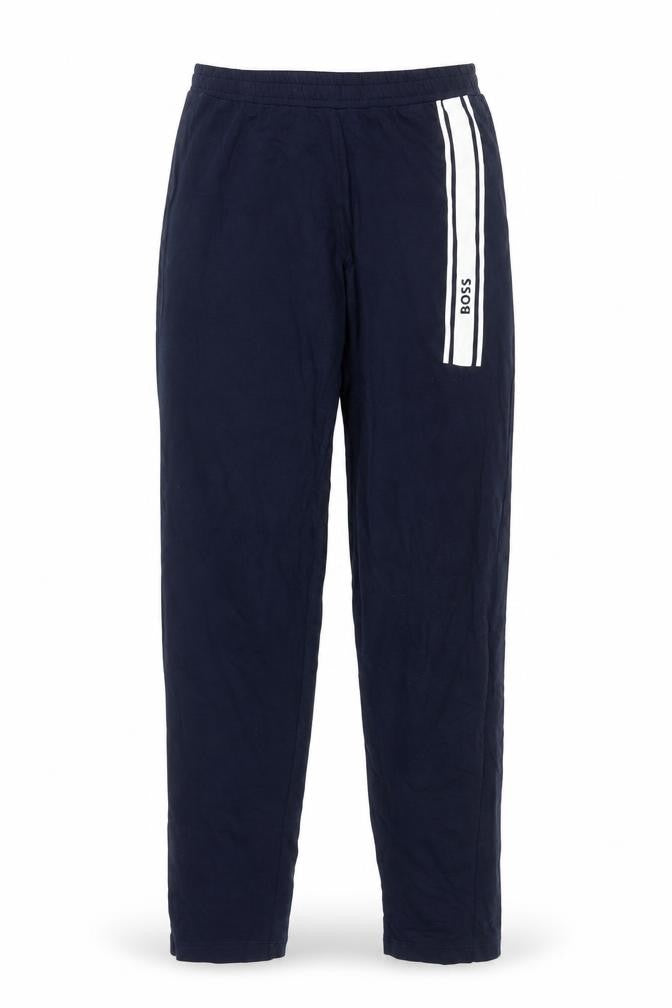 BOSS Women's Navy Track Pants Size S Elastic Waist Cotton Blend