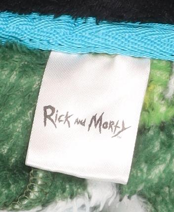 Rick and Morty Pickle Rick Green Fleece Hooded Onesie S Men's Nightwear