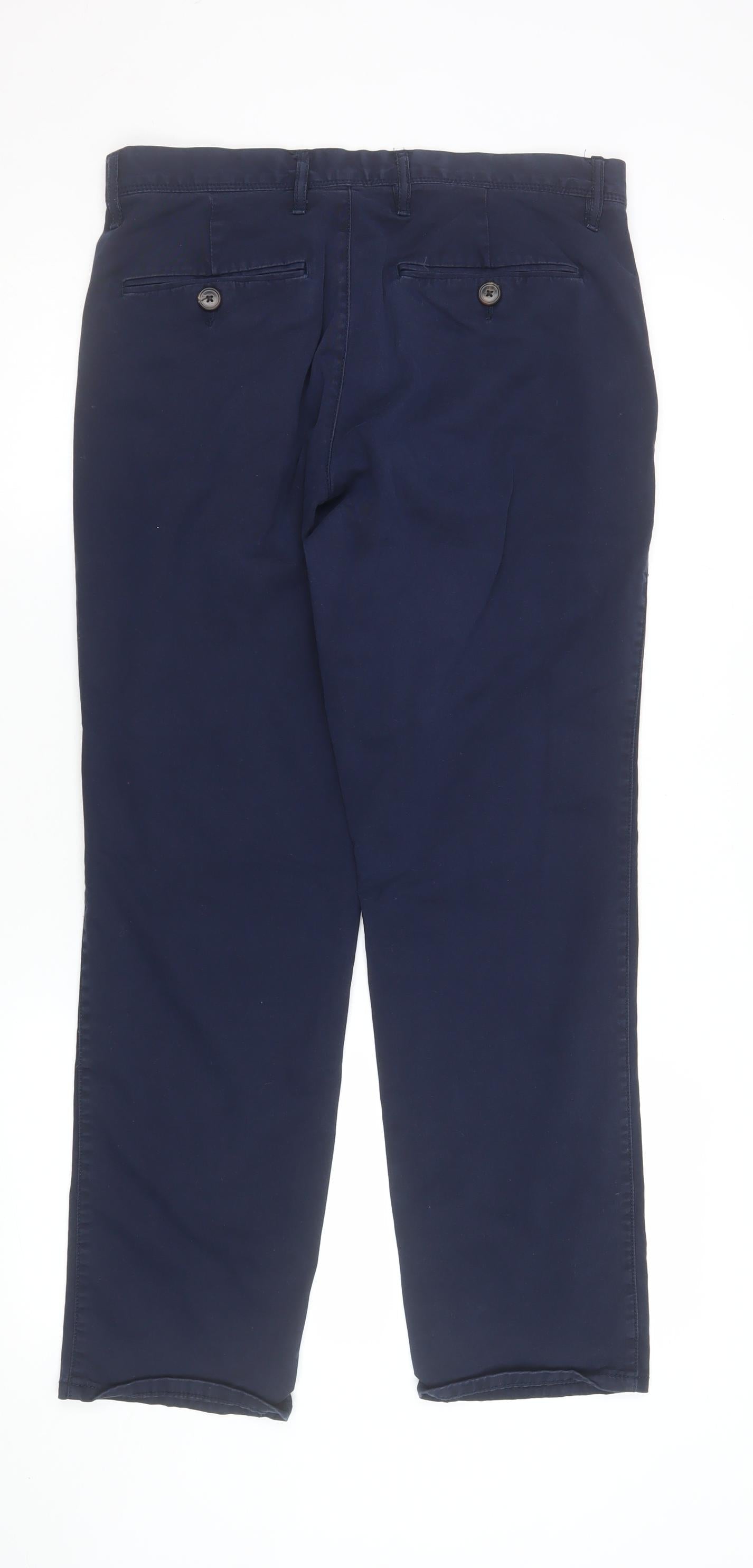 Gap Boys Blue Chino Trousers Size 30 Straight Stretch Twill Pants