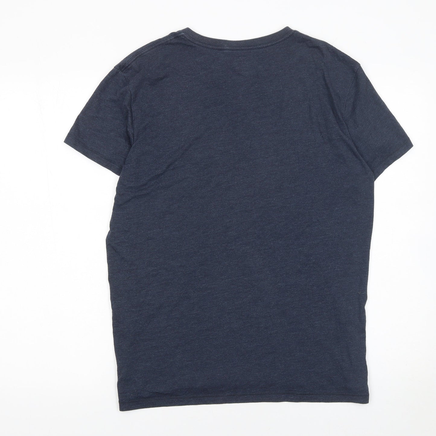 American Eagle Outfitters Men's Blue V-Neck Classic Fit T-Shirt M