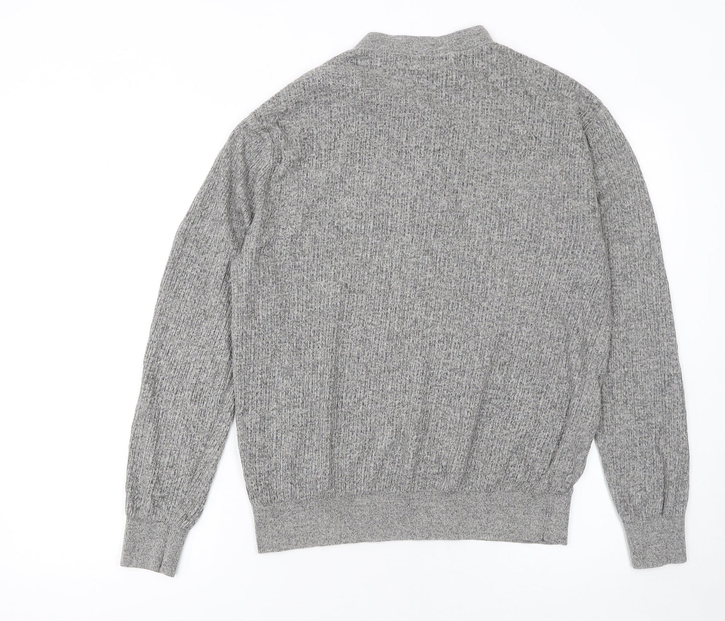 Einrlloris Boys Grey Henley Knit Jumper L Long Sleeve Winter Classic