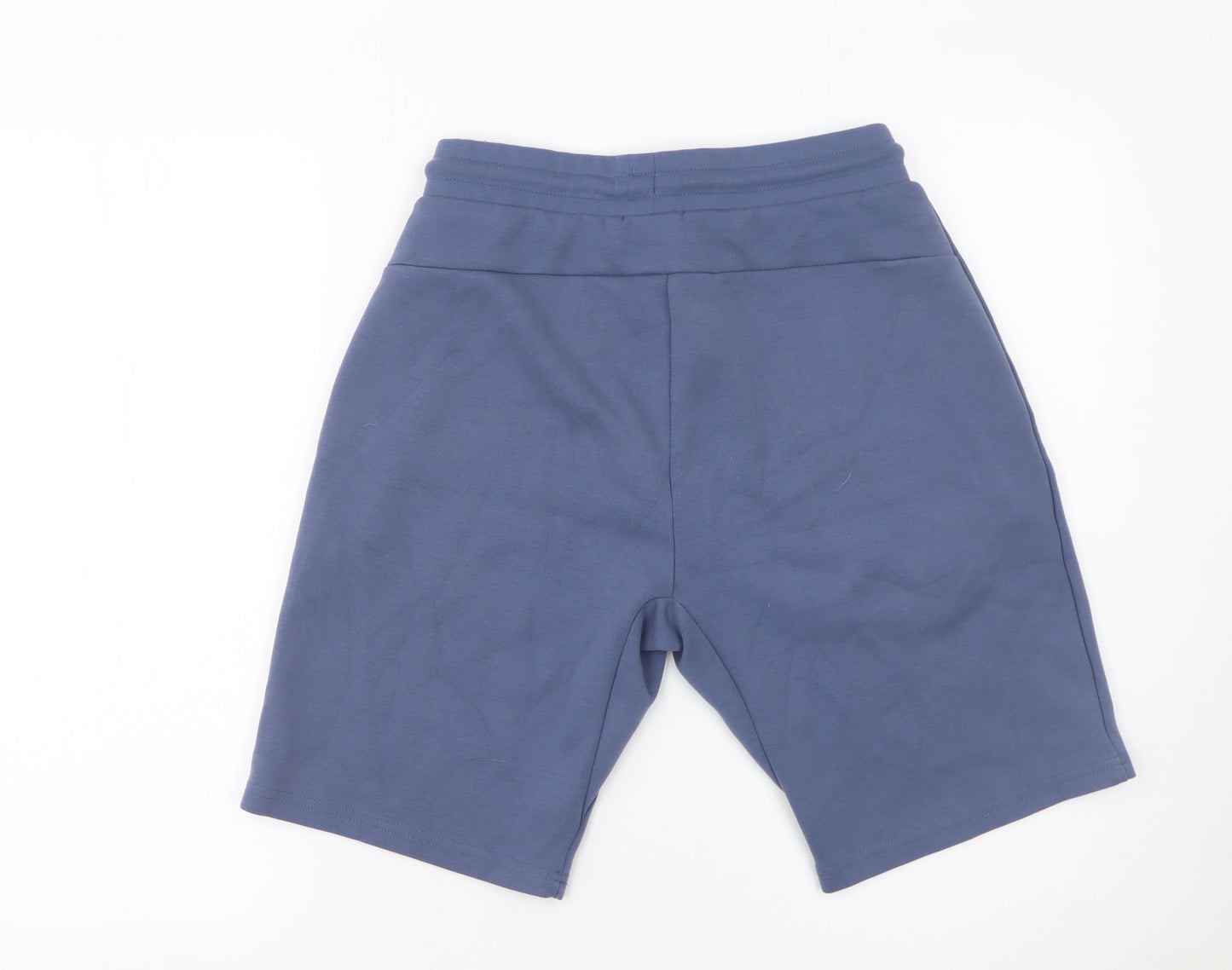 Dunnes Stores Boys Blue Sweat Shorts S Regular Fit Drawstring Pockets