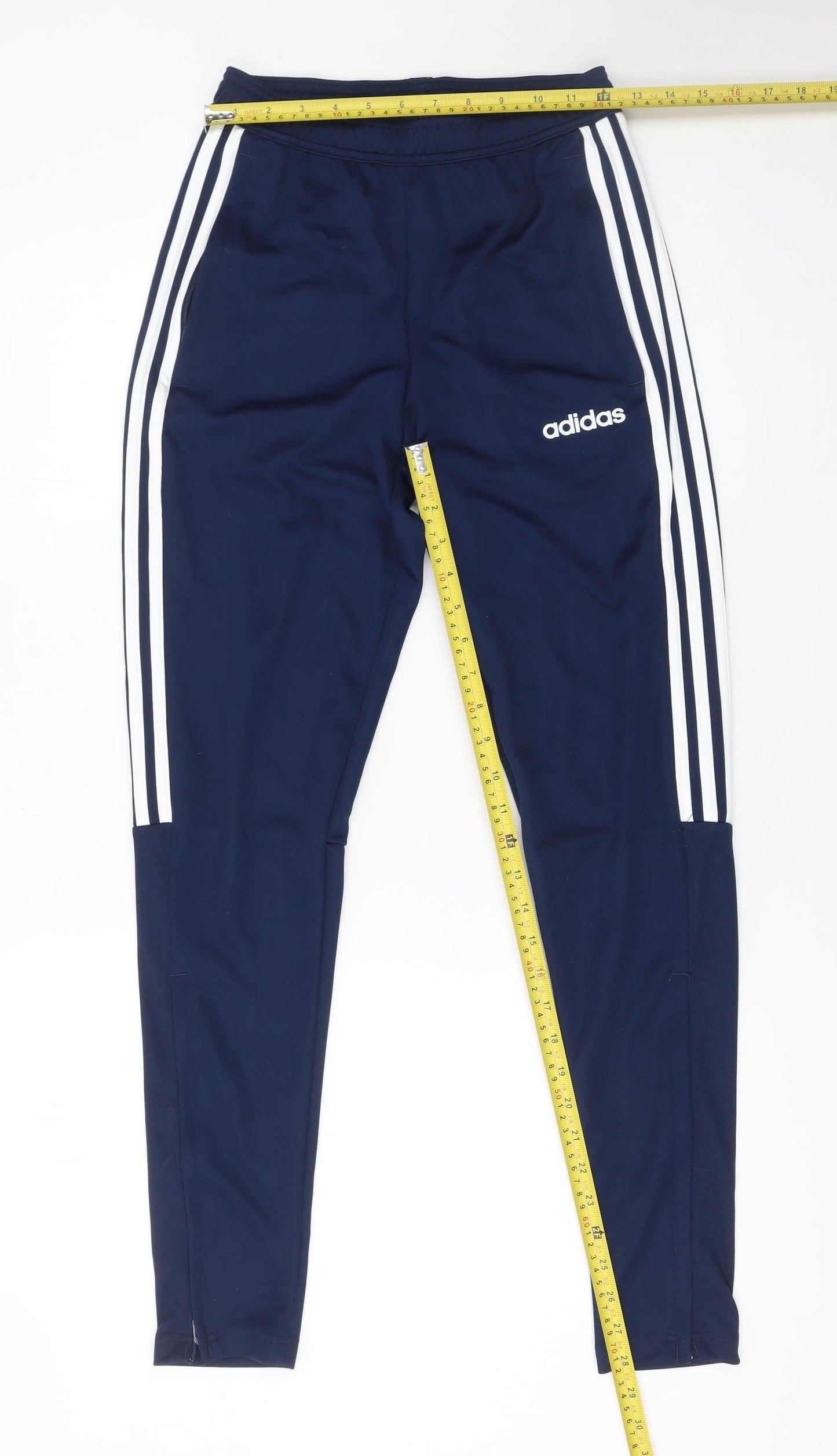 adidas Boys Blue XS Jogger Trousers Aeroready Primegreen Activewear