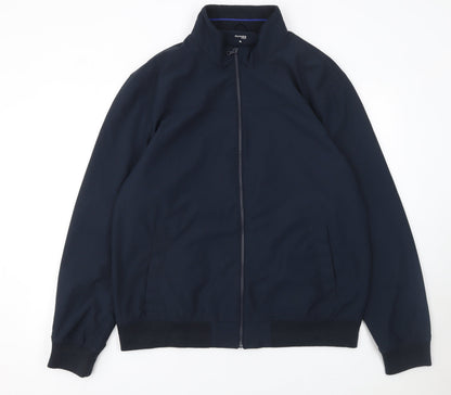Additional front view of Dunnes Men's Blue XL Basic Jacket Full Zip Classic Style