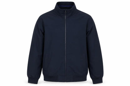 Front view of Dunnes Men's Blue XL Basic Jacket Full Zip Classic Style