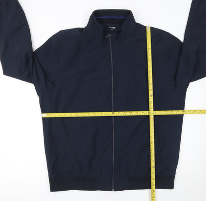 Back view of Dunnes Men's Blue XL Basic Jacket Full Zip Classic Style
