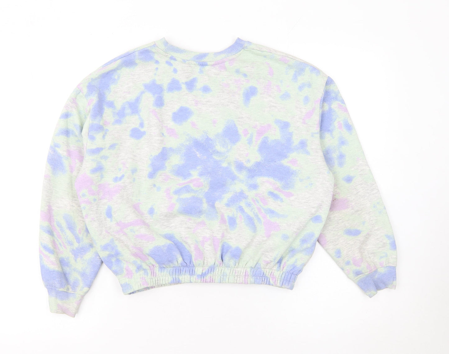 H&M Girls Multicoloured Tie-Dye Pullover Sweatshirt 11-12 Years